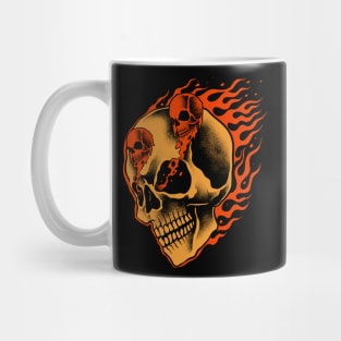 Skull fire Mug